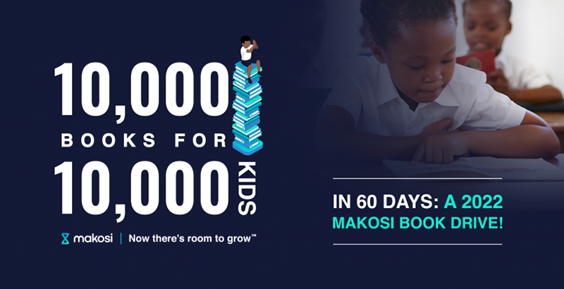 10,000 Books For 10,000 Kids: A 2022 Makosi Book Drive